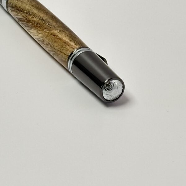 Hand Turned Ash Wood, Everyday Carry Twist Pen - Image 5