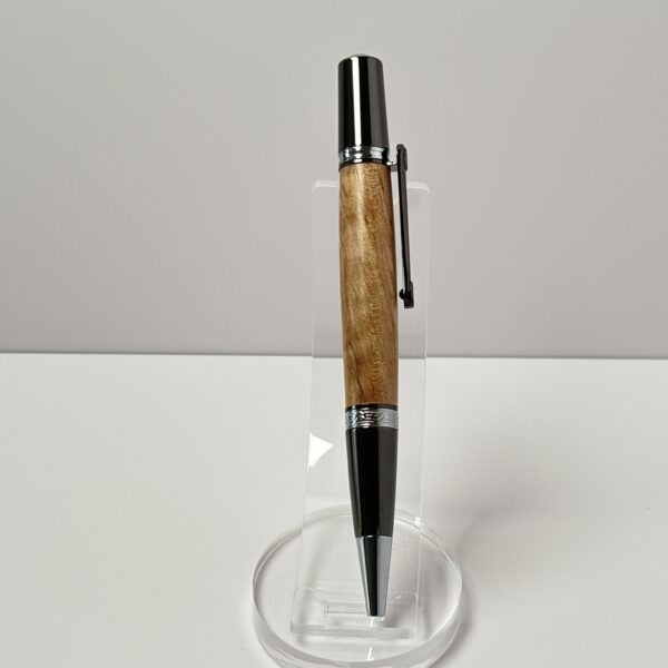 Hand Turned Maple Wood, Everyday Carry Twist Pen - Image 4