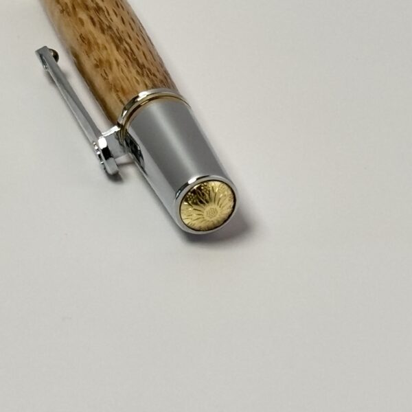 Hand Turned Oak Wood, Everyday Carry Twist Pen - Image 5