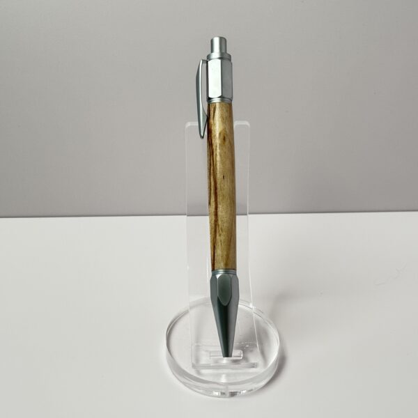 Hand Turned Spalted Maple Wood, Everyday Carry Click Pen - Image 2