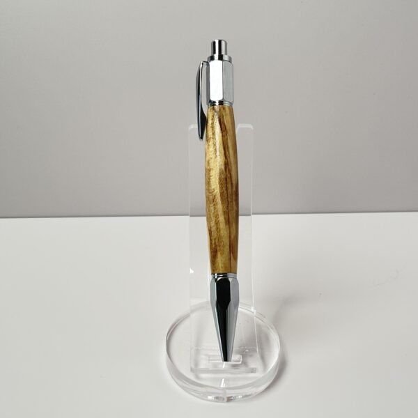 Hand Turned Maple Wood, Everyday Carry Click Pen - Image 2