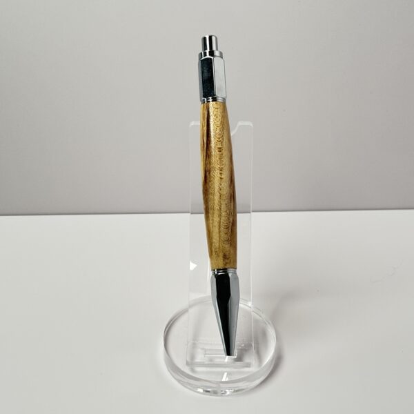 Hand Turned Maple Wood, Everyday Carry Click Pen - Image 3