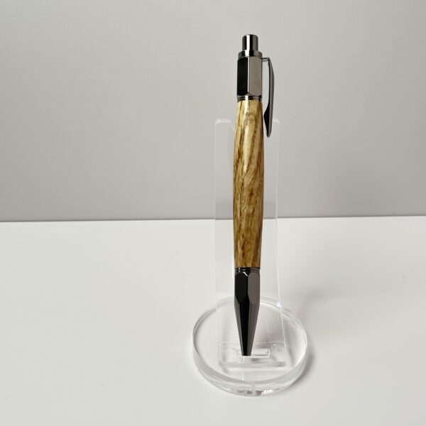 Hand Turned Oak Wood, Everyday Carry Click Pen - Image 4
