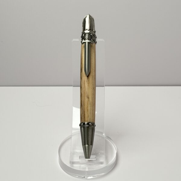 Hand Turned Maple Wood, Excalibur and Knight Themed Pen