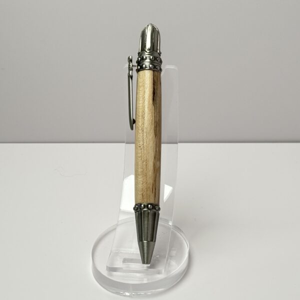 Hand Turned Maple Wood, Excalibur and Knight Themed Pen - Image 2