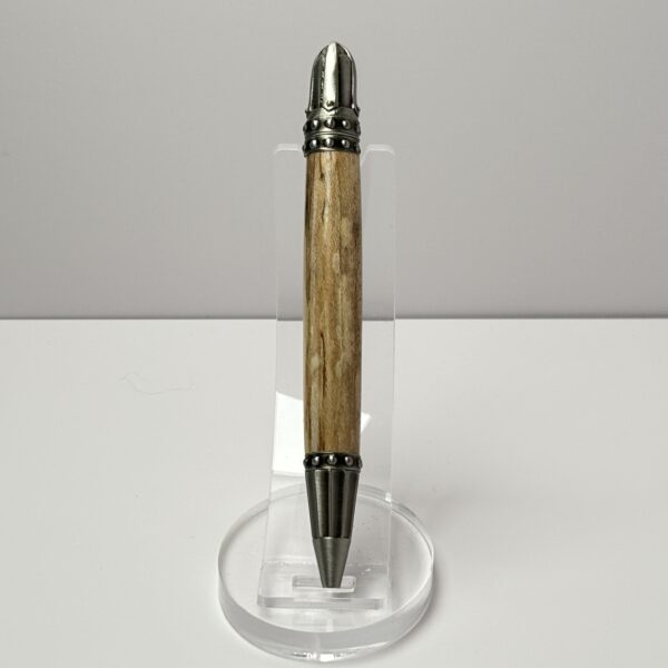 Hand Turned Maple Wood, Excalibur and Knight Themed Pen - Image 3