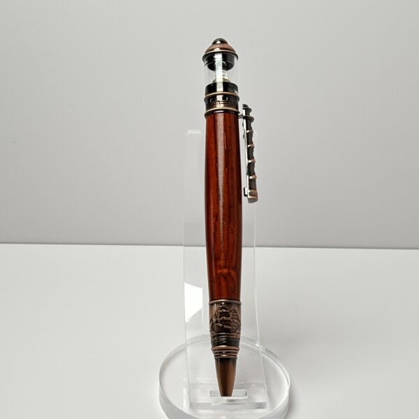 Hand Turned Cocobolo King Wood, Lighthouse Themed Pen - Image 4