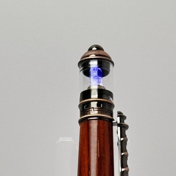 Hand Turned Cocobolo King Wood, Lighthouse Themed Pen - Image 2