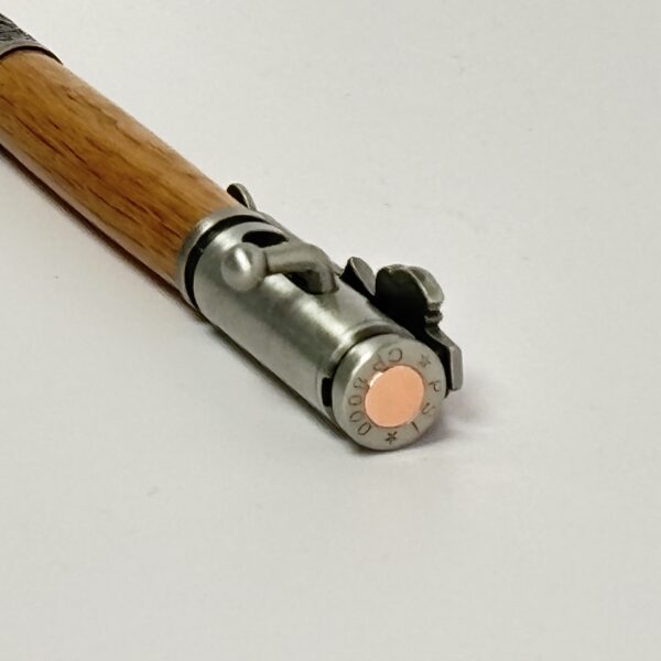 Hand Turned Jack Daniel's Barrel Wood, Deer Hunter Bolt Action Pen - Image 4