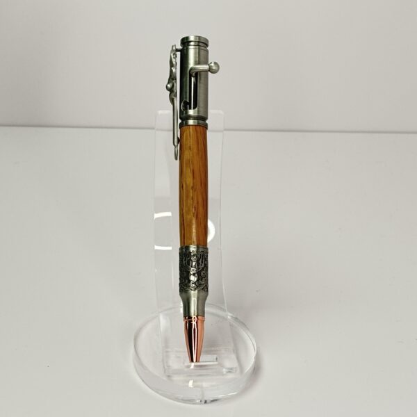 Hand Turned Jack Daniel's Barrel Wood, Deer Hunter Bolt Action Pen - Image 5