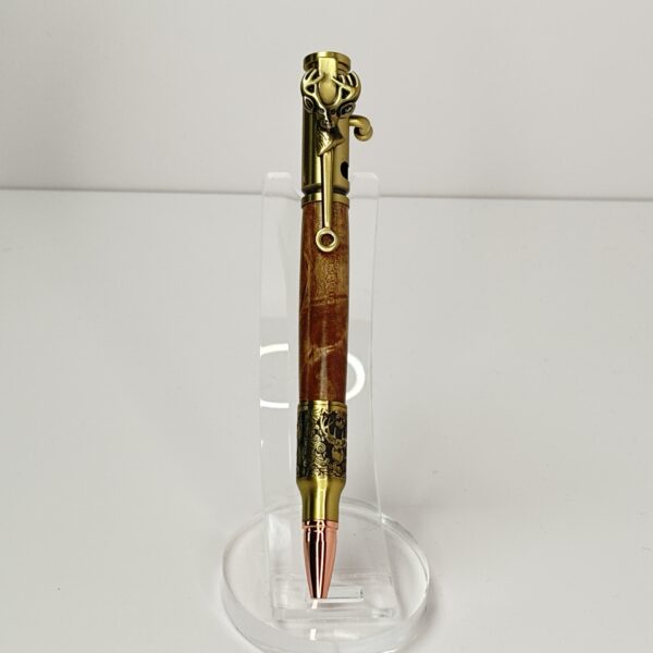 Hand Turned Maple Wood, Deer Hunter Bolt Action Pen