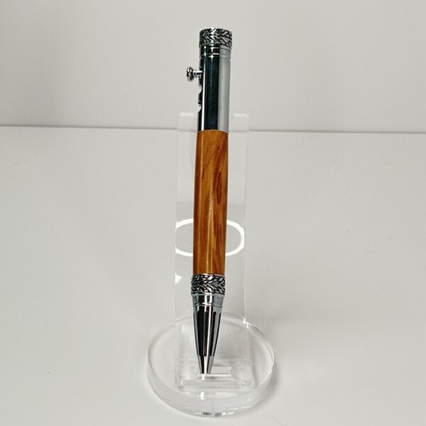 Hand Turned Olive Wood, Gearshift Action Car and Racing Themed Pen - Image 6