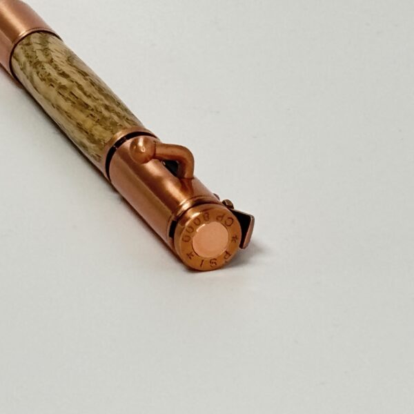 Hand Turned Oak Wood, Bolt Action Hunting Rifle Themed Pen - Image 3