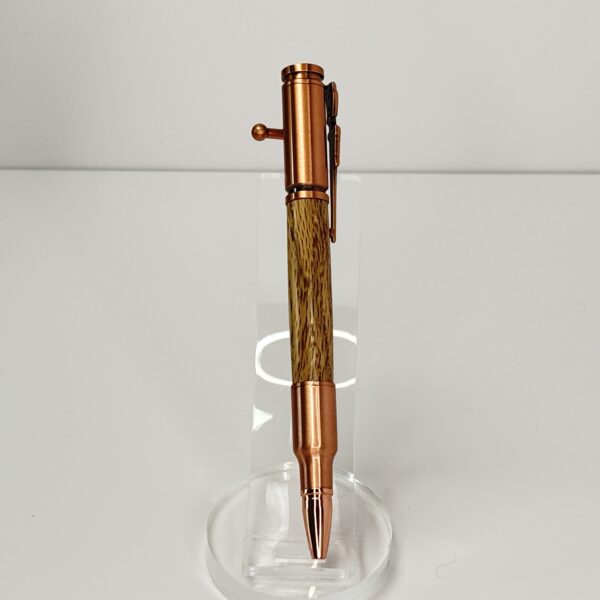 Hand Turned Oak Wood, Bolt Action Hunting Rifle Themed Pen - Image 5