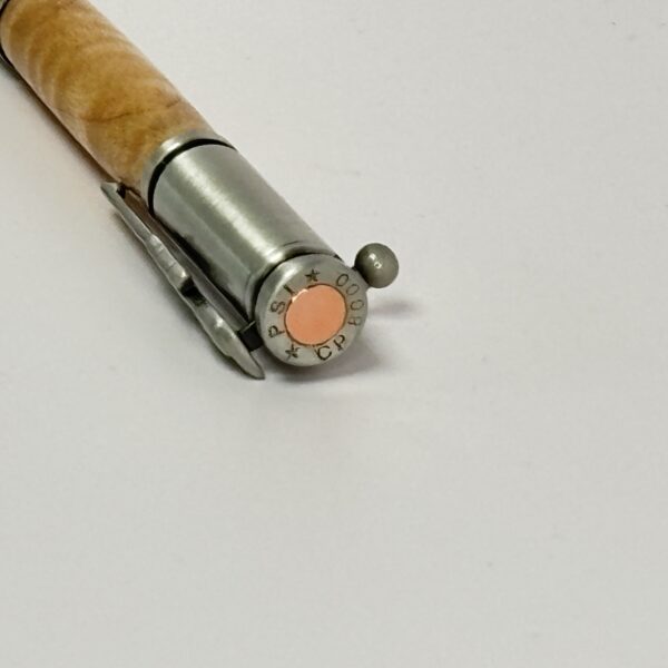 Hand Turned Black Locust Wood, Bolt Action Hunting Rifle Themed Pen - Image 3